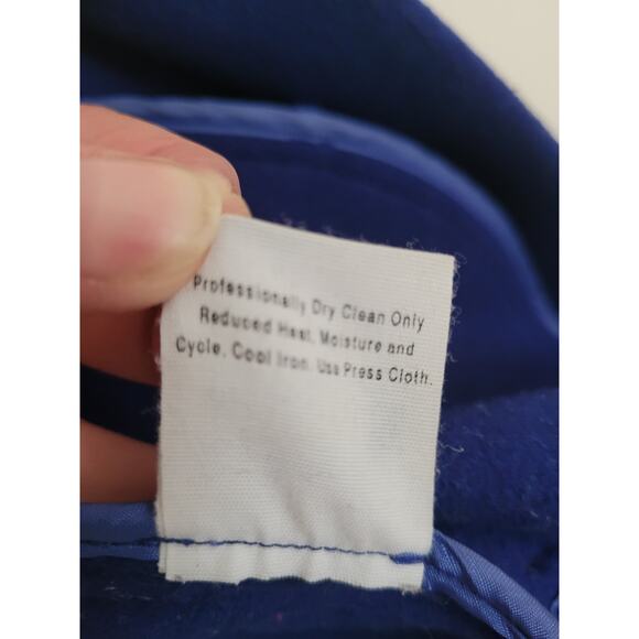 Charles Nolan Cobalt Swing Coat - Size Small - Picture 8 of 8